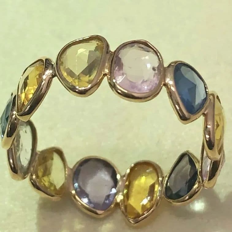 値下げ申請のみ受付ます。K18サファイアリング 楽天市場】サファイア リング 18金 メンズ 9月誕生石 指輪 ゴールド