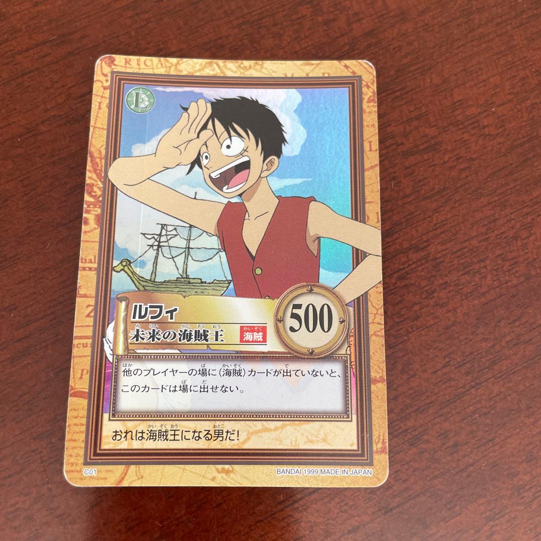 旧ワンピースカード　ルフィ C01 旧ワンピース カードゲーム ルフィ 海賊王になる男 C01 - メルカリ
