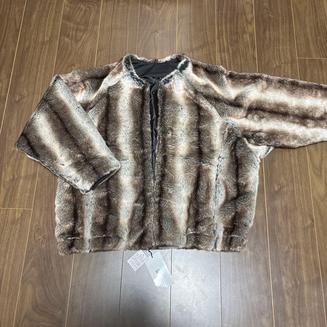 グリムクラップ　ファー　アウター GLIMCLAP(グリムクラップ)】Fluffy Zip-Up Jacket - Poodle Faux Fur