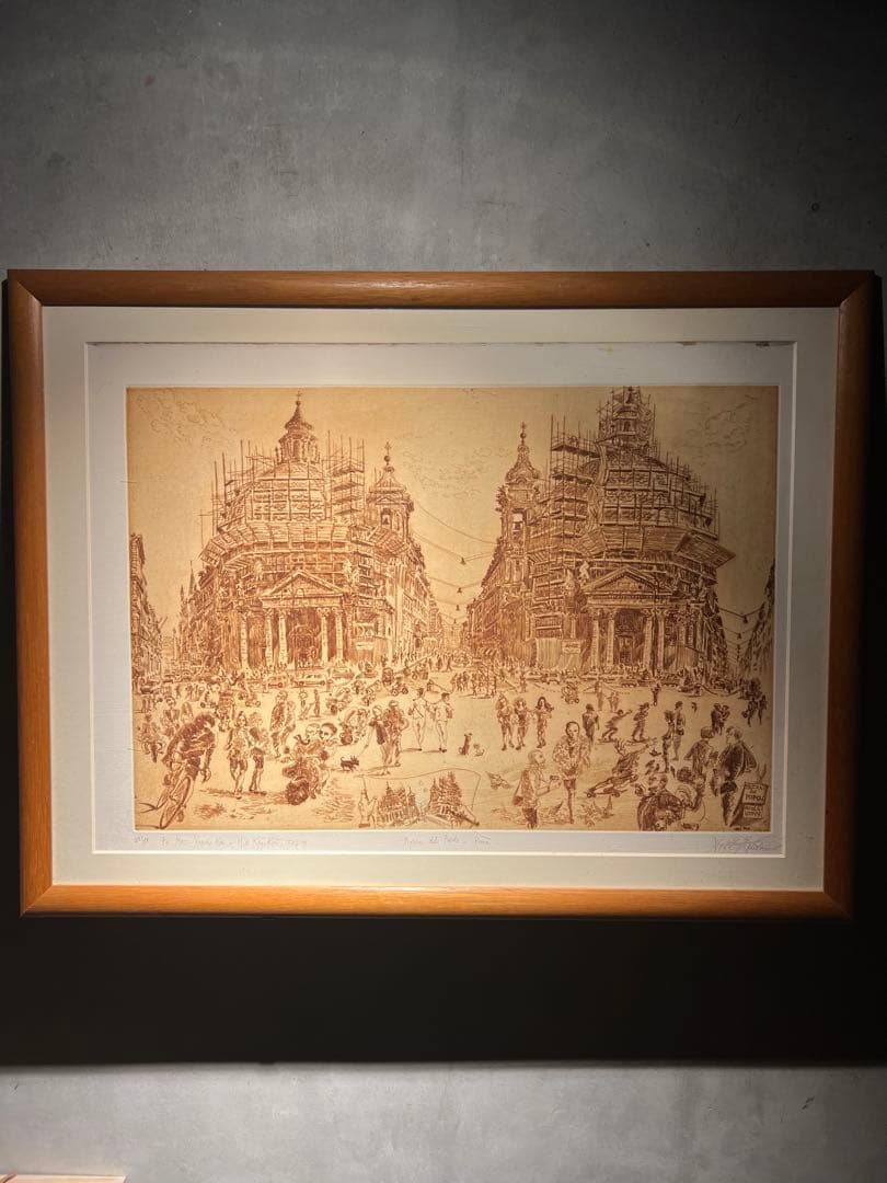 精密エッチング【Piazza del Popolo - Roma】88部限定