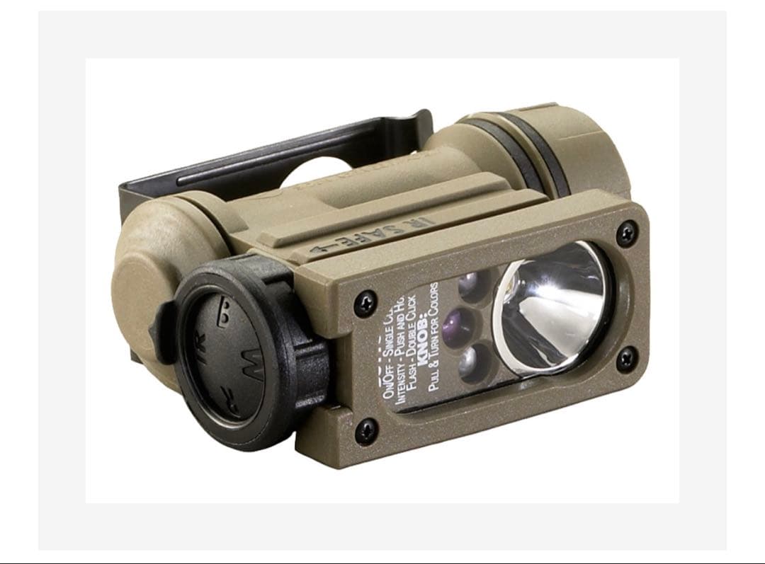 サイドワインダーコンパクトⅡミリタリー　ヘルメットマウント、ヘッドストラップ付