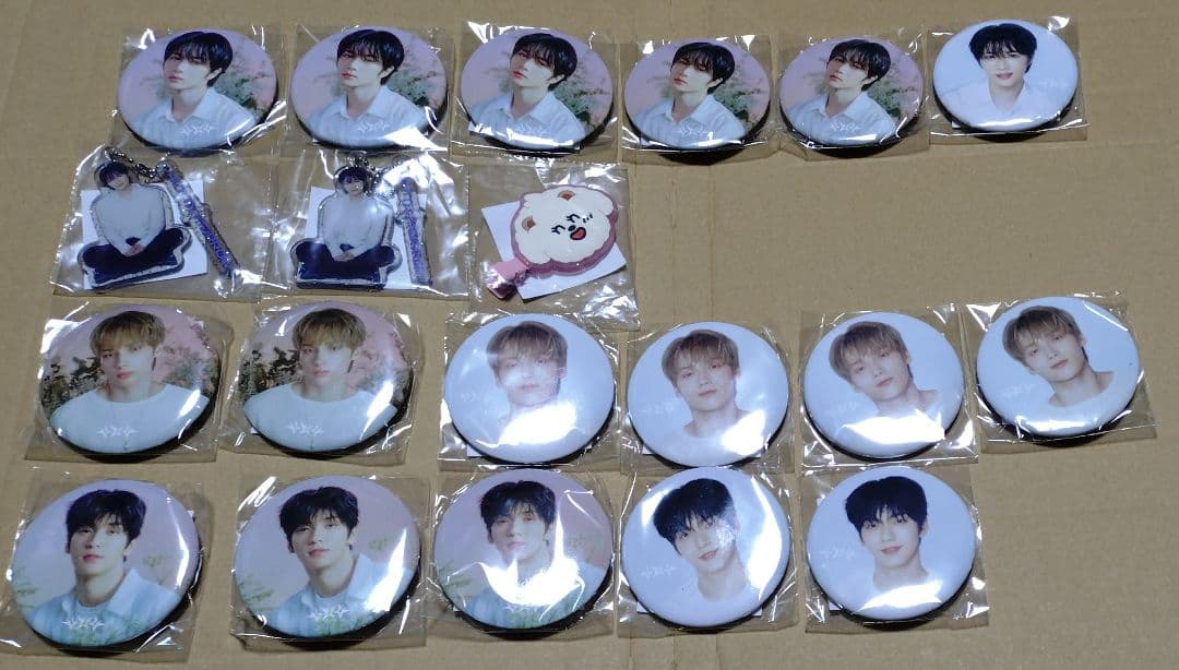 TXT カプセルトイ ボムギュ スビン 缶バッジ ヘアクリップ アクキー