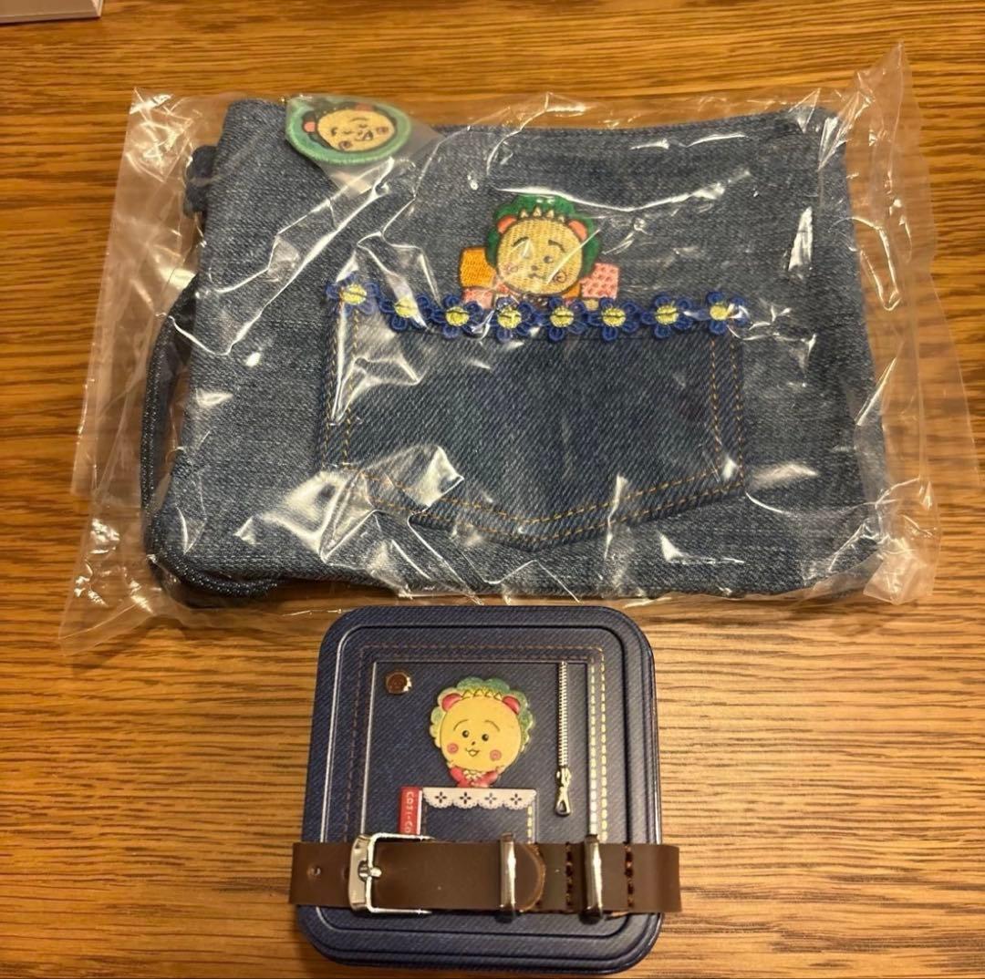 コジコジ　リーバイス501デニムポーチ&青山デカーボ　コジコジ缶3 空缶のセット