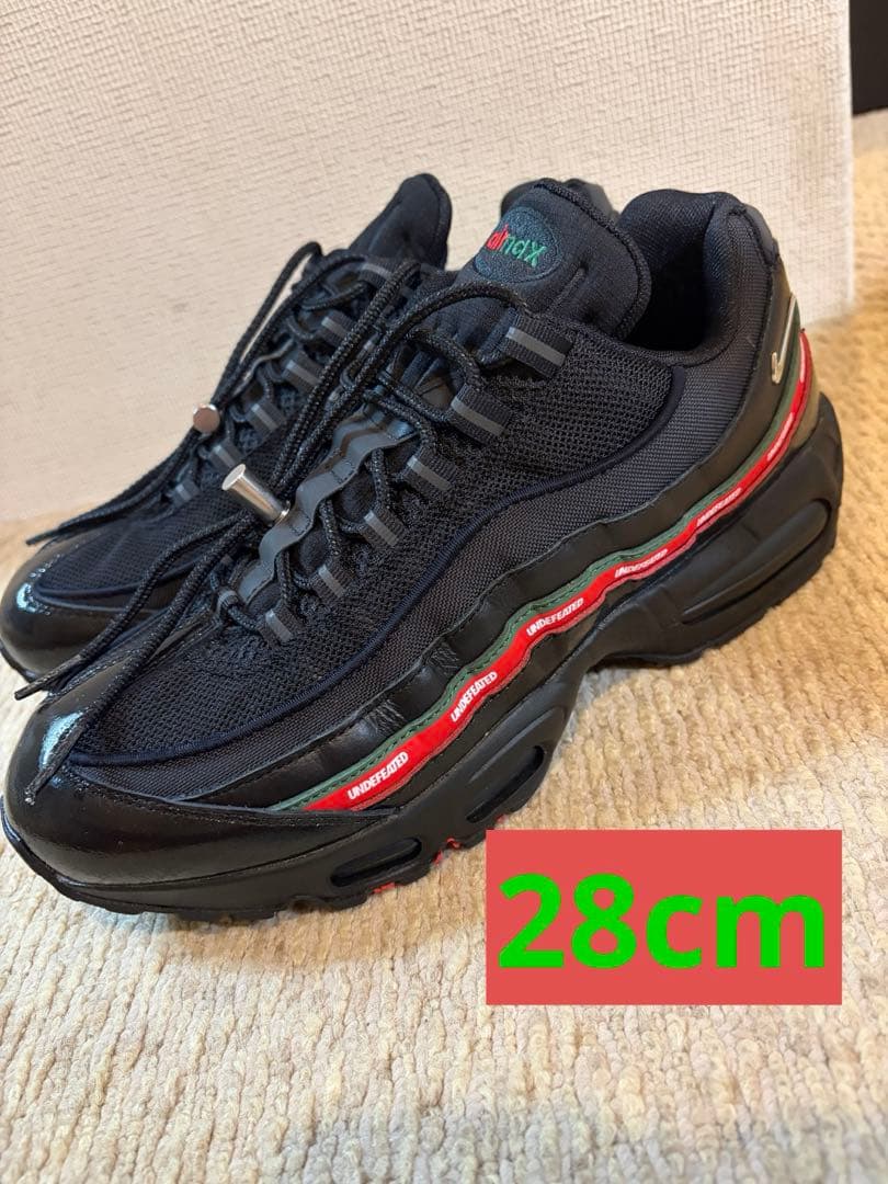 靴 UNDEFEATED NIKE Air Max 95 Black 28cm