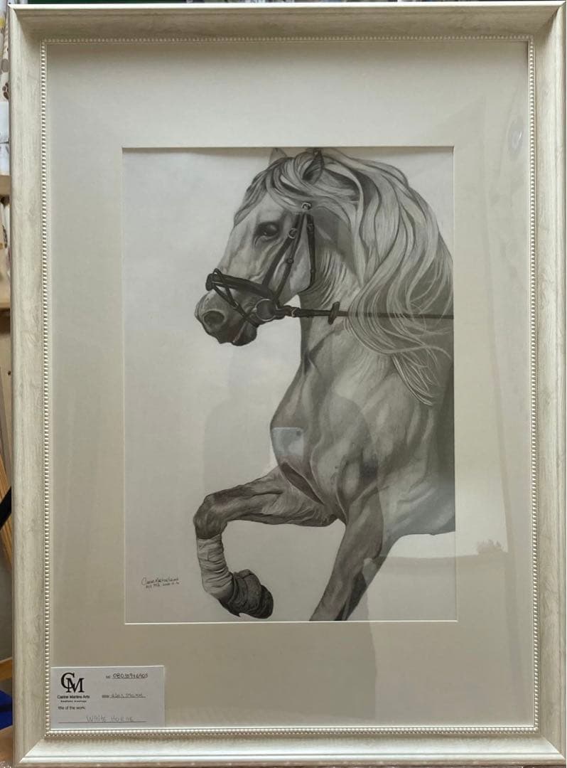 グラファイト鉛筆画。