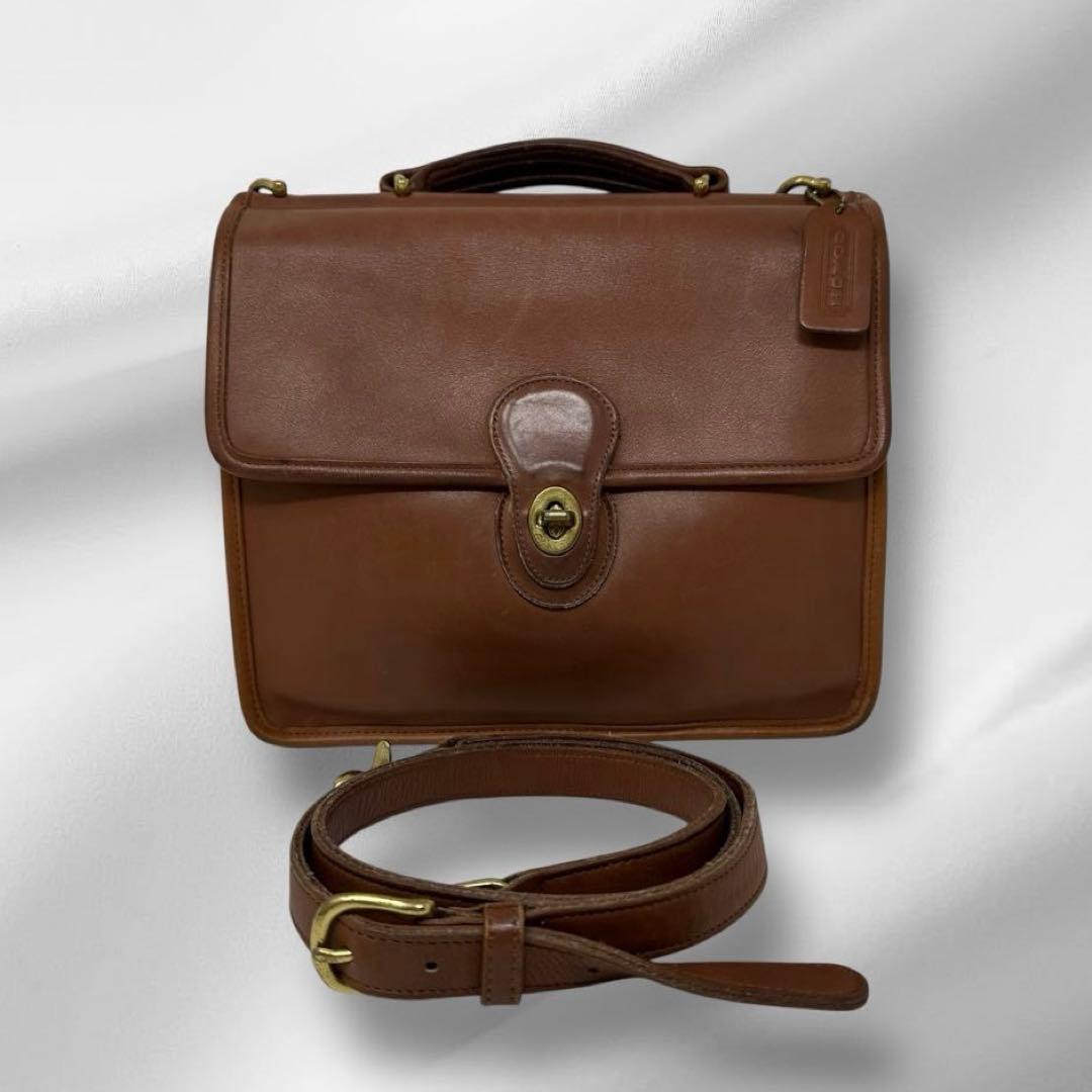 COACH オールドコーチ ターンロック ハンドバッグ 2way