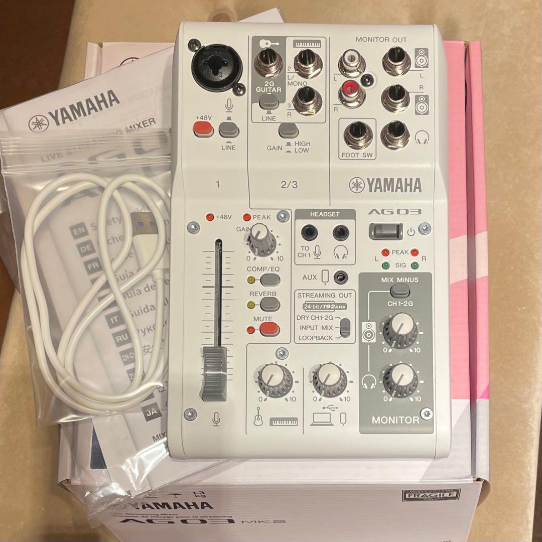 YAMAHA AG03 OBS認証品 Amazon | 【OBS認証デバイス】 YAMAНA AG03MK2 B ライブストリミング