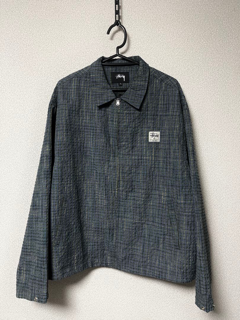 Stussy（ステューシー） チェック柄スタンドカラージャケット ブルゾン