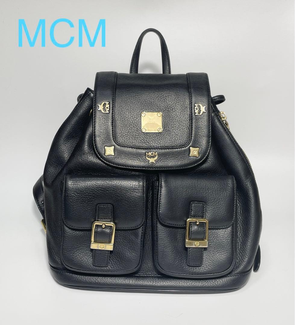 MCM エムシーエム　バックパック　リュックサック 鞄　レザー