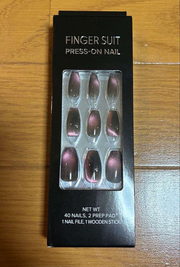FINGER SUIT プレスオンネイル 40枚入り - メルカリ