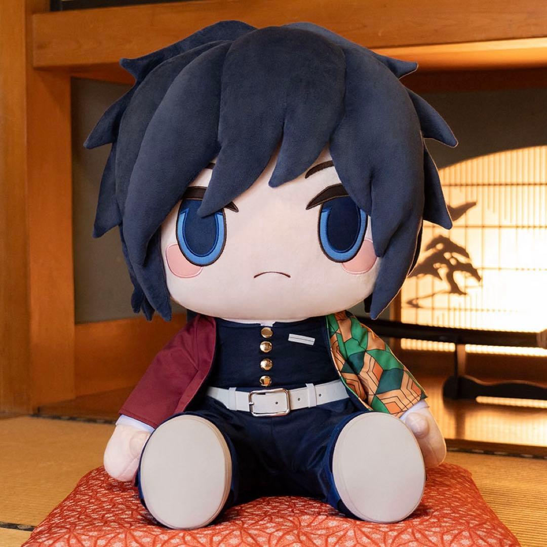 義勇　特大　ぬいぐるみ 鬼滅の刃　どきゅーと ぷち 受注生産品 どきゅーとぷち アニメ「鬼滅の刃」 特大ぬいぐるみ 冨岡義勇｜TAITO
