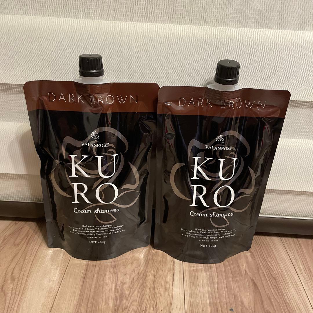 VIALANROSS KURO Cream Shampoo ダークブラウン バランローズ（VALANROSE） KURO クリームシャンプー ダークブラウン