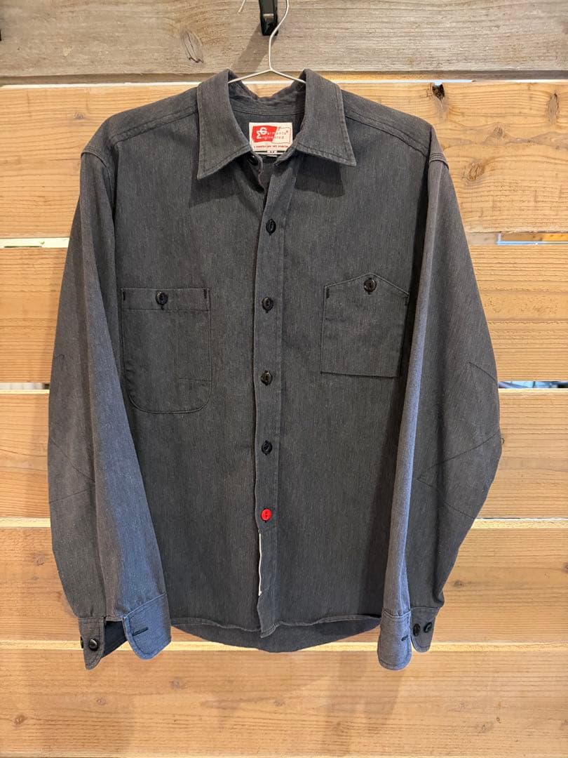 エンジニアドガーメンツ　Mサイズ グレーシャツ　山ポケット　美品