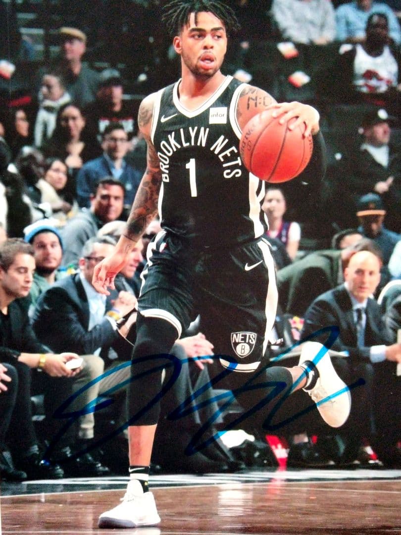 デァンジェロ・ラッセル直筆サイン入り2Lサイズ写真…アメリカプロバスケットボール デァンジェロ・ラッセル直筆サイン入り2Lサイズ写真…アメリカプロ