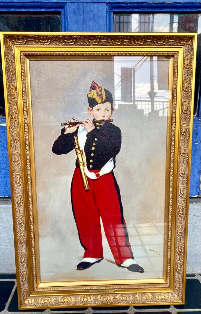 エドゥアール マネ 笛を吹く少年　豪華額装　新品未使用　箱入り