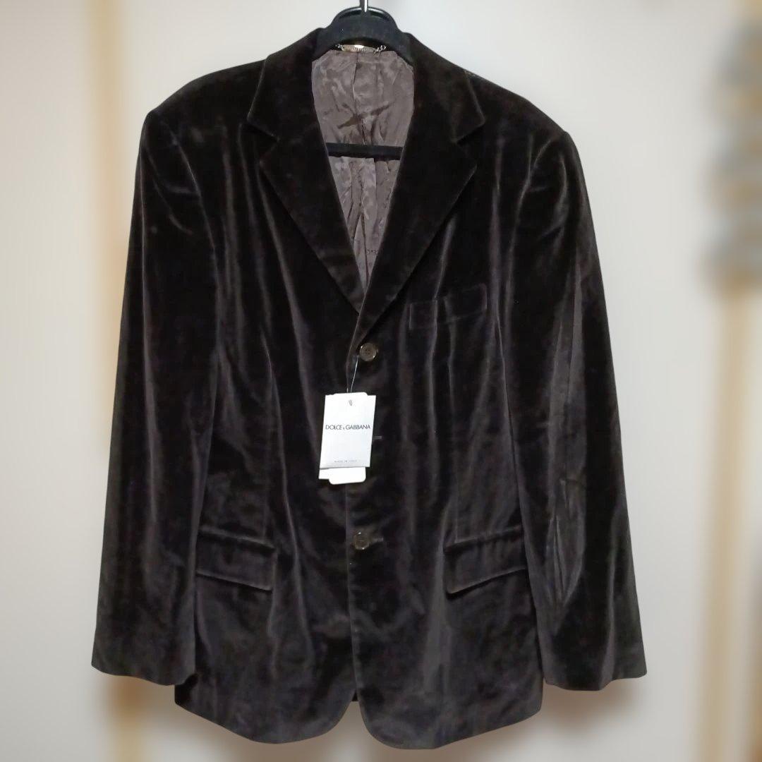 DOLCE & GABBANA ダークブラウン ベルベット 未使用