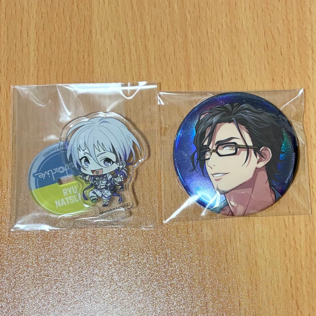 パラライ Paradox Live 西門直明 棗リュウ アクスタ 缶バッジ - メルカリ