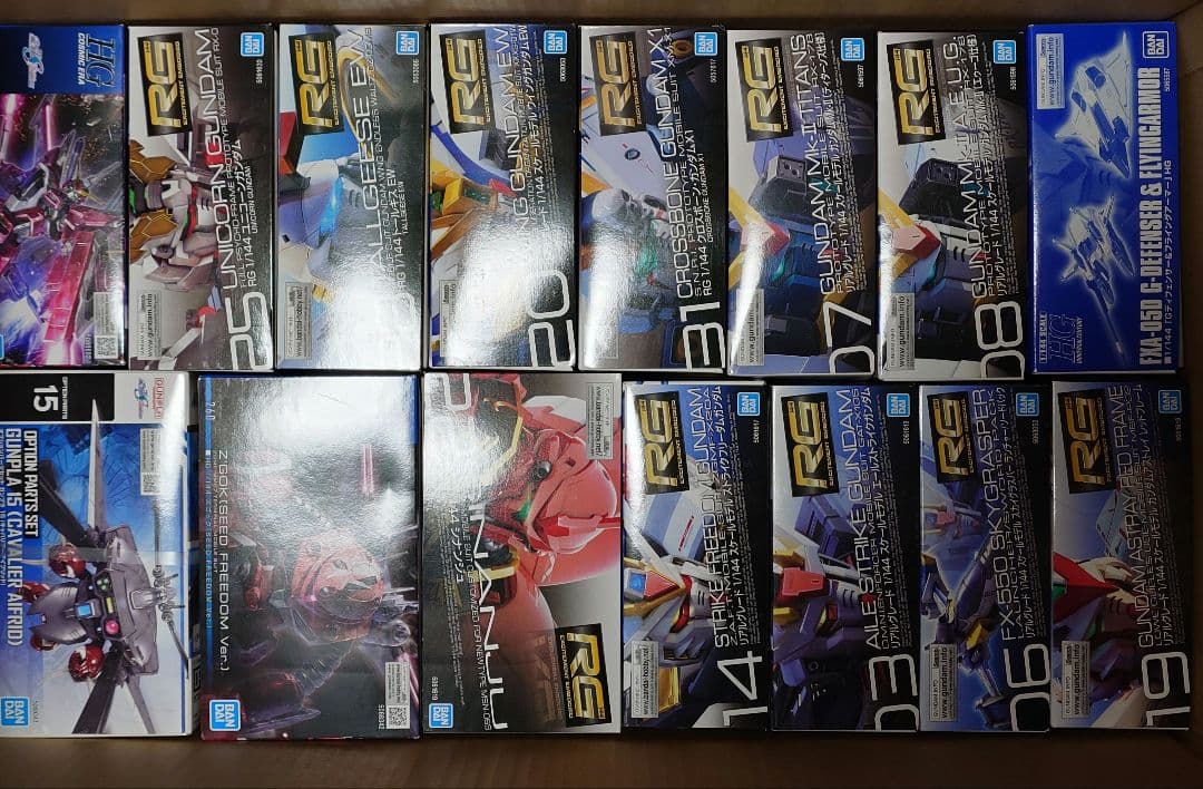 ガンプラまとめ売り 24点セット HG RG MG G-セルフ等 Yahoo!オークション - 「gセルフ ガンプラ」の落札相場・落札価格