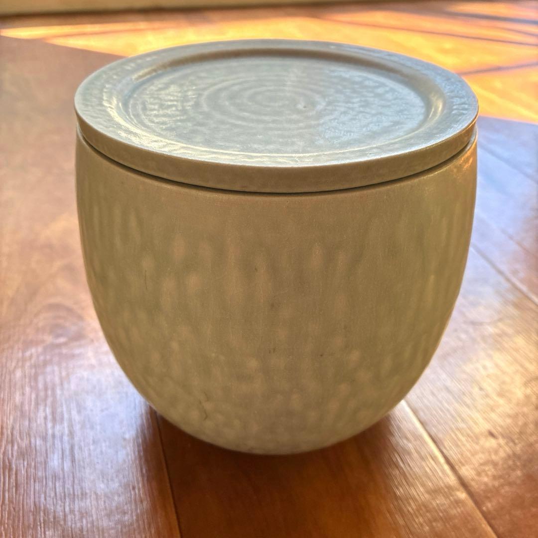 寺本りえ子 ぬか壺 信楽焼 ぬか漬け ブルーホワイト