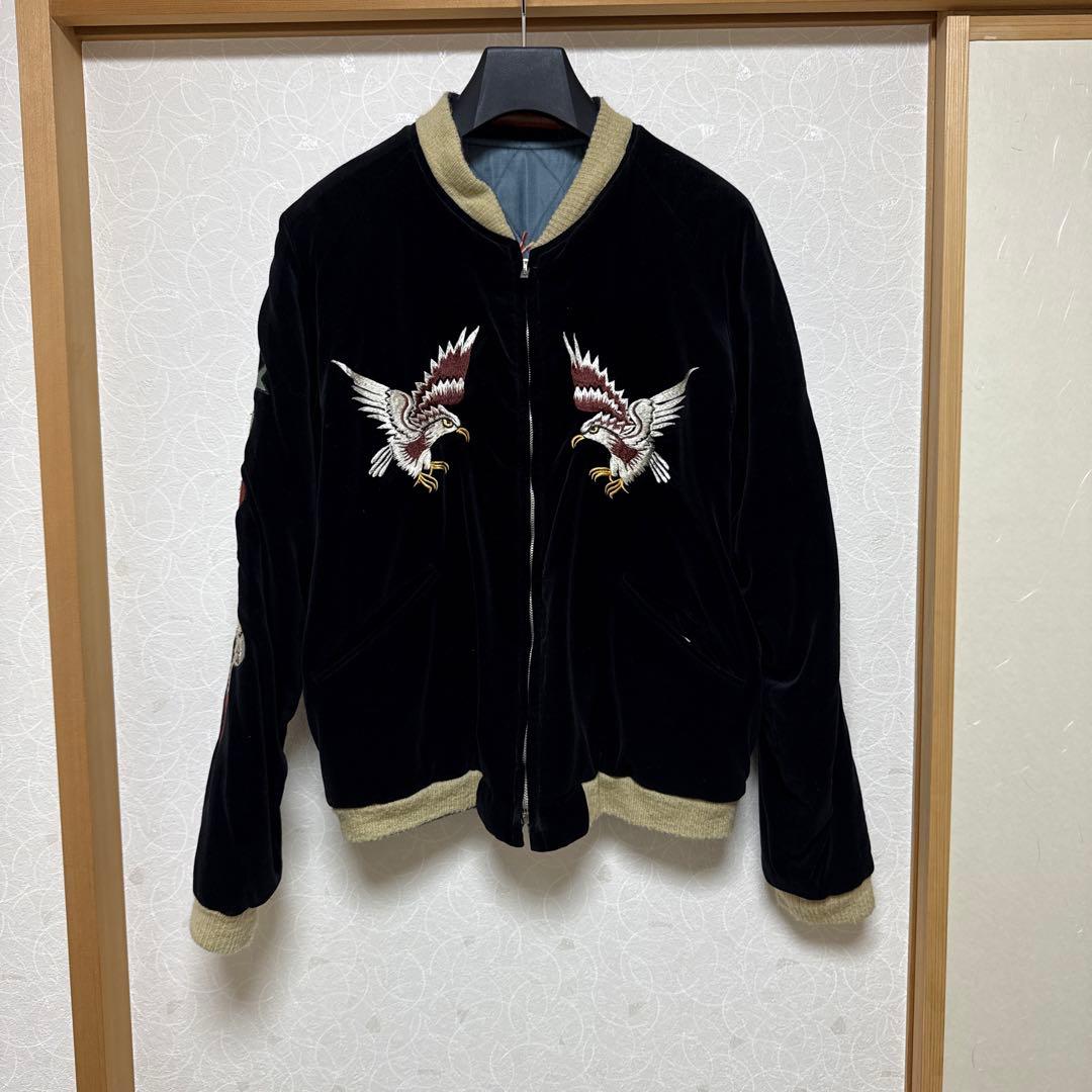 港商　別珍スカジャン　スペシャル　TT11201 コブラ×虎