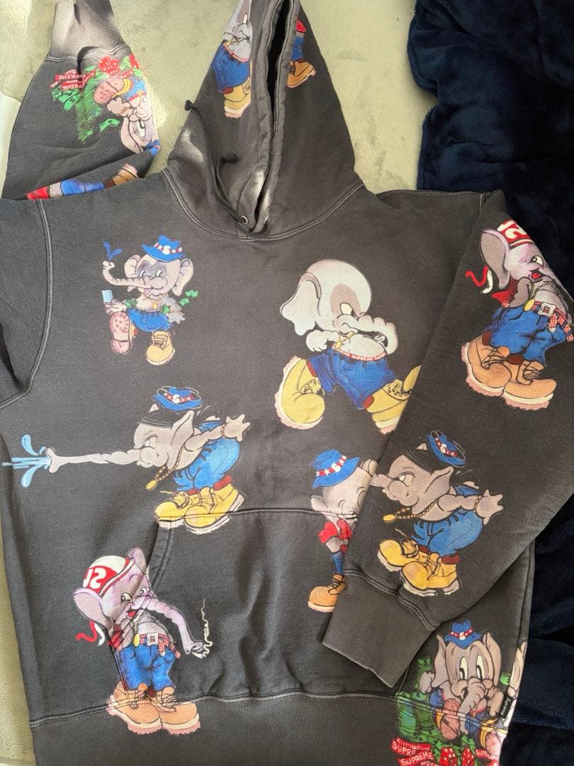 シュプリーム　象　 パーカー シュプリーム☆象さんエレファントフーディ☆Elephant (Supreme