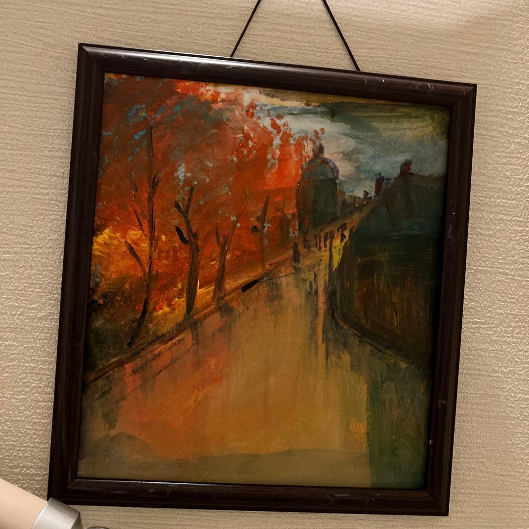 抽象的な風景油彩画24✖️27