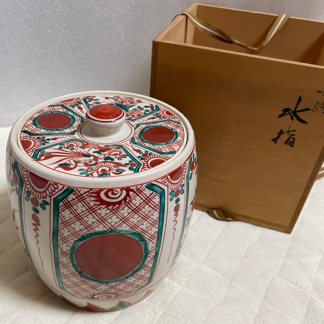 犬山焼　五代 尾関作十郎　水指