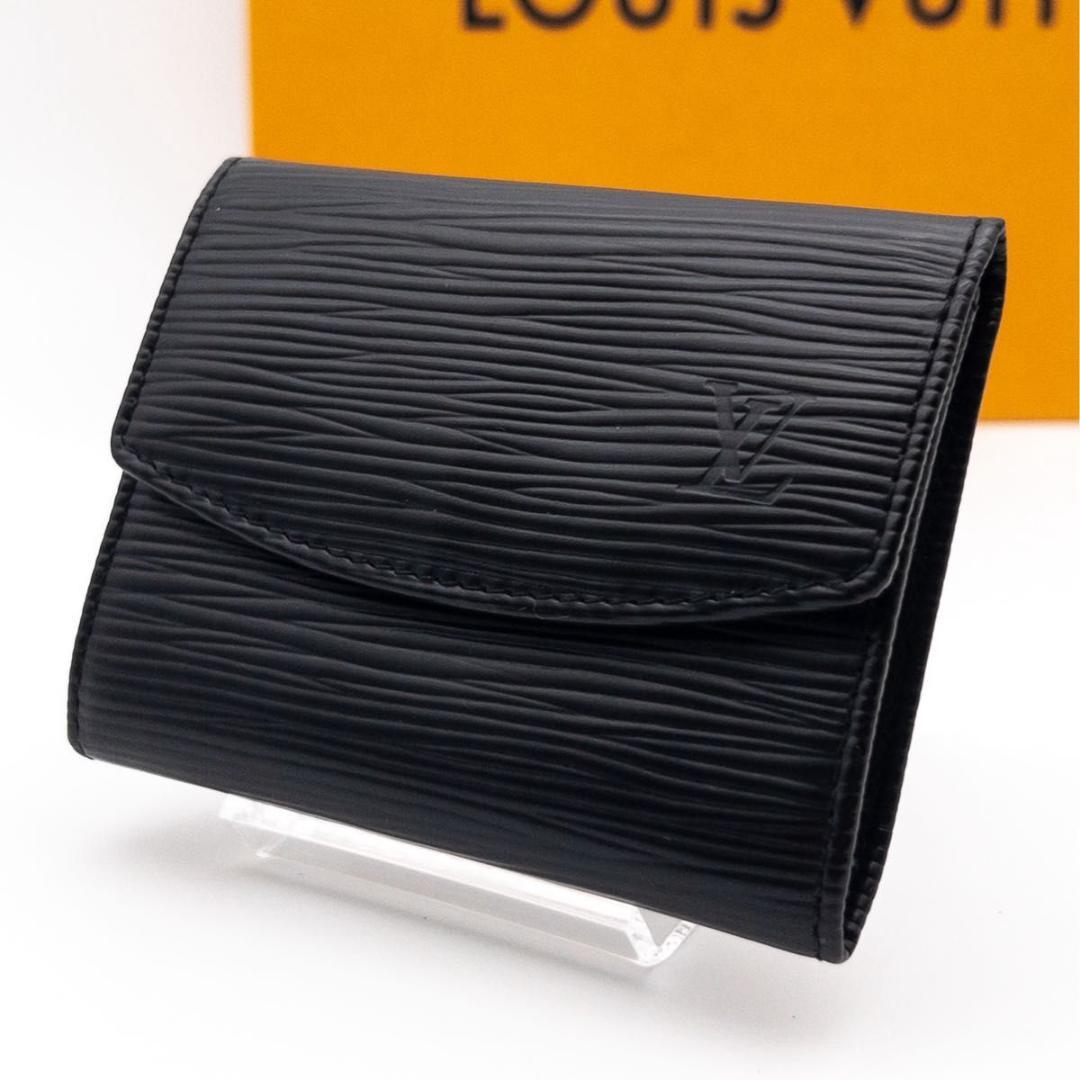 【超極美品】ルイヴィトン　ポルトモネサーンプル　エピ　ケース　小銭入れ　黒