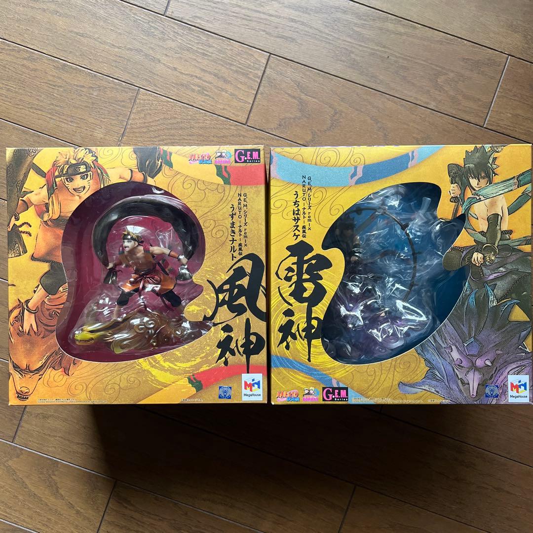 NARUTO 風神 雷神 セット フィギュア】PreciousG.E.M.シリーズ NARUTO-ナルト- 疾風伝 うずまき