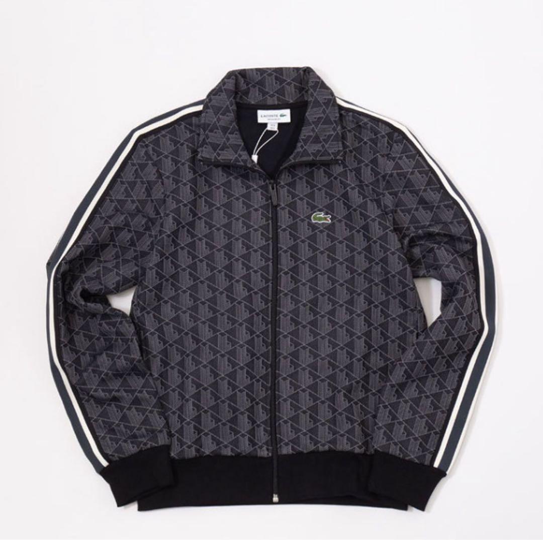 ラコステ　モノグラムジャガード　トラックジャケット S