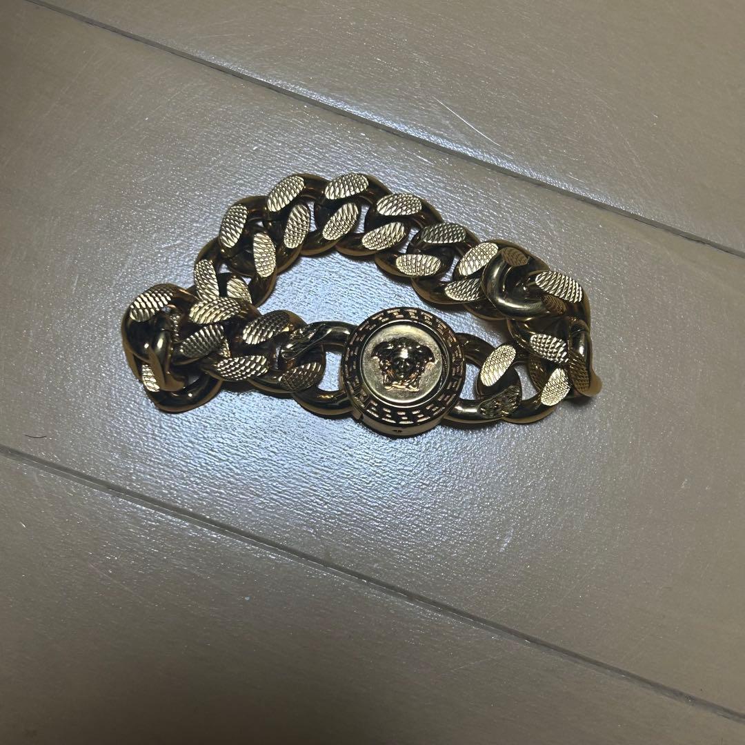 VERSACE チェーンブレスレット 金色