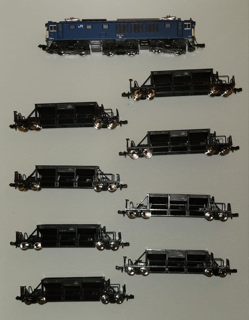 EF64形1031号機+ホキ800形8両 砕石工臨セット 余剰パーツ付属