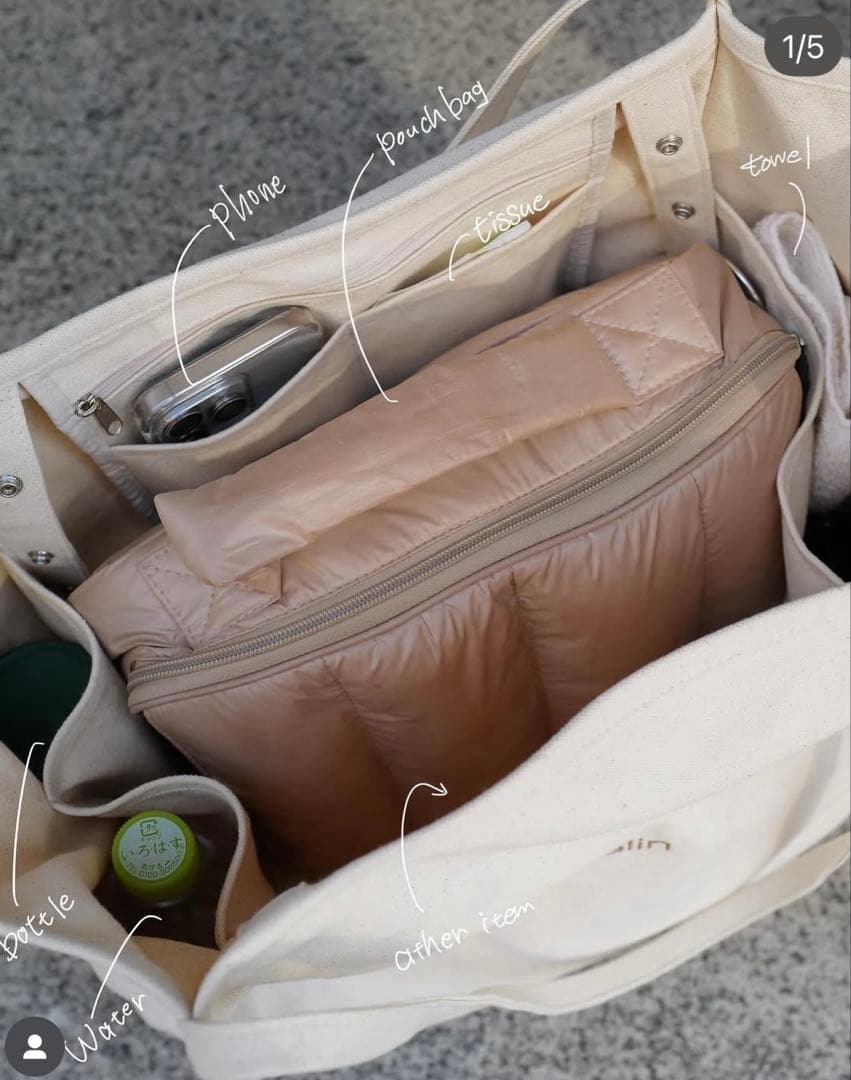 calin マザーズバッグ＆トートバッグ2点set