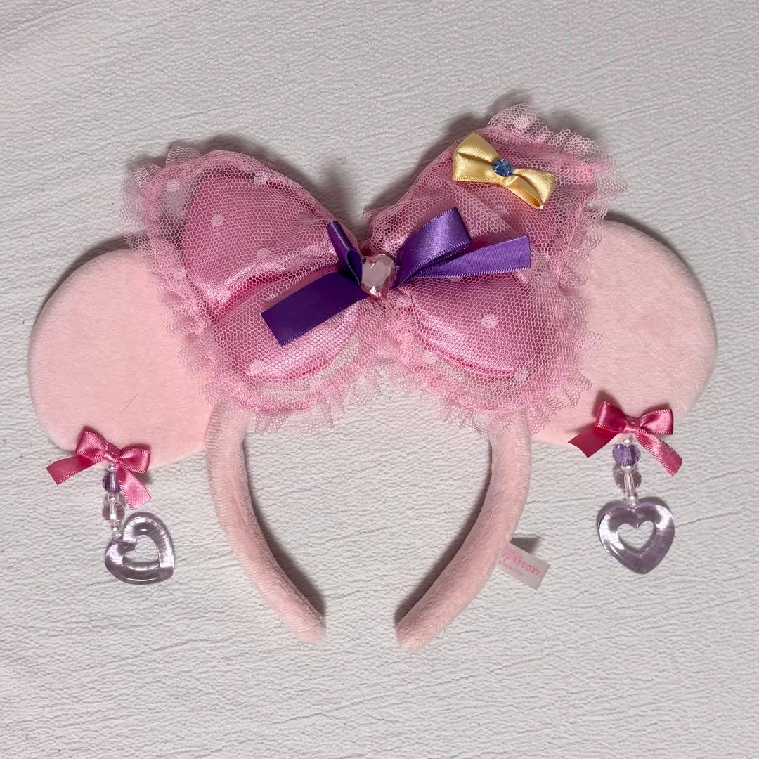 ミニーマウス耳カチューシャ ピンク - メルカリ