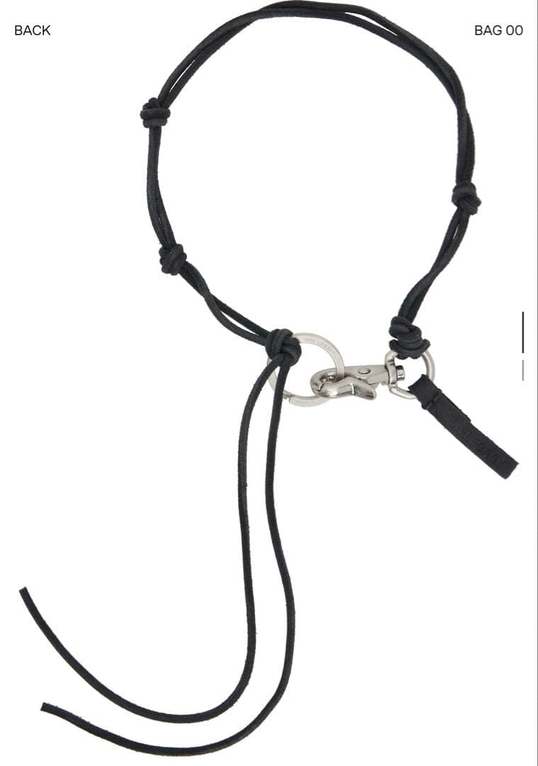 OUR LEGACY Ladon レザーネックレス 正規品 ブラック - メルカリ