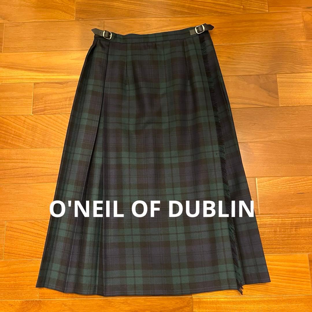 オニールオブダブリン　ウール100%　ラップスカート 丈73 サイズ10
