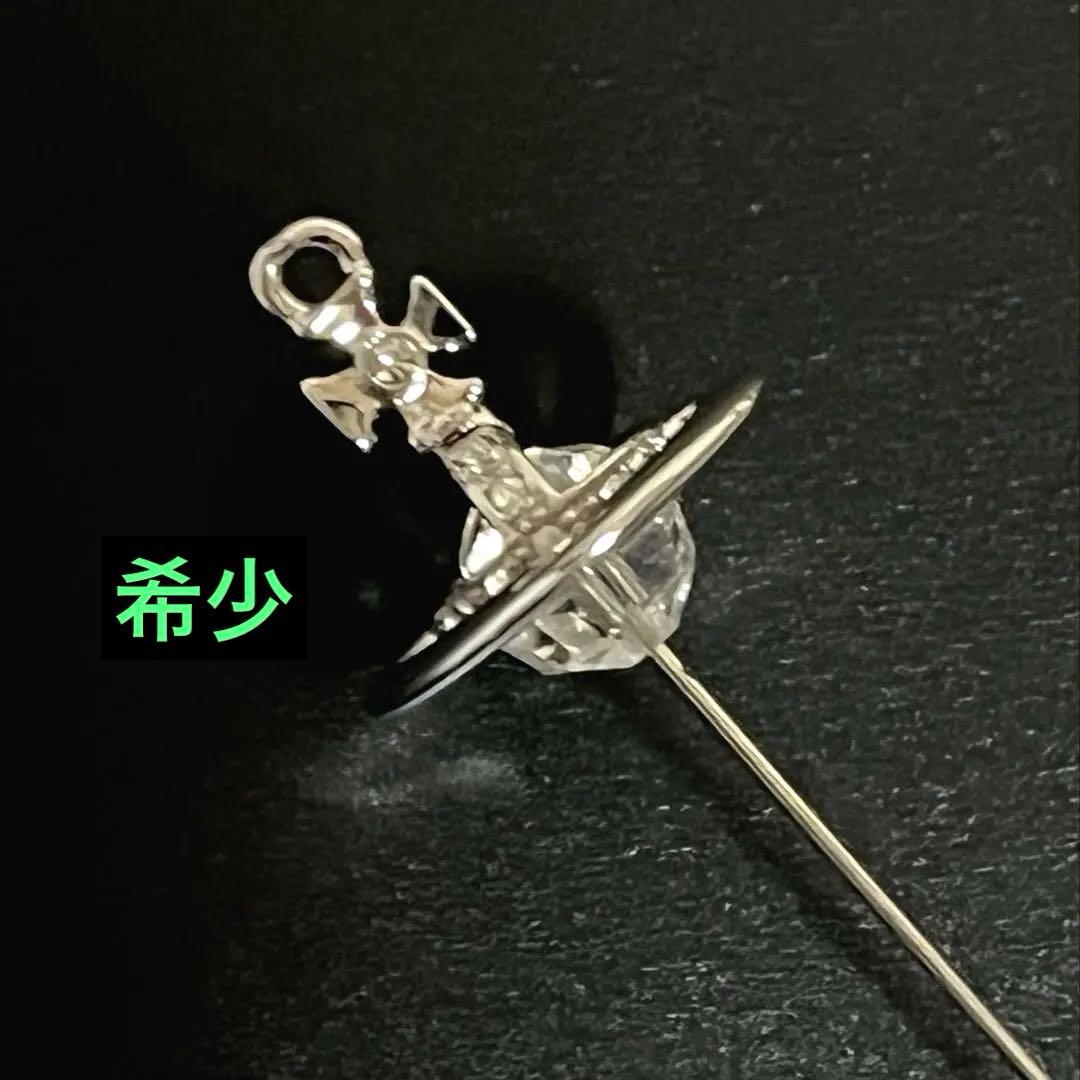 VivienneWestwoodロング ピンブローチ グラスカット クリスタル