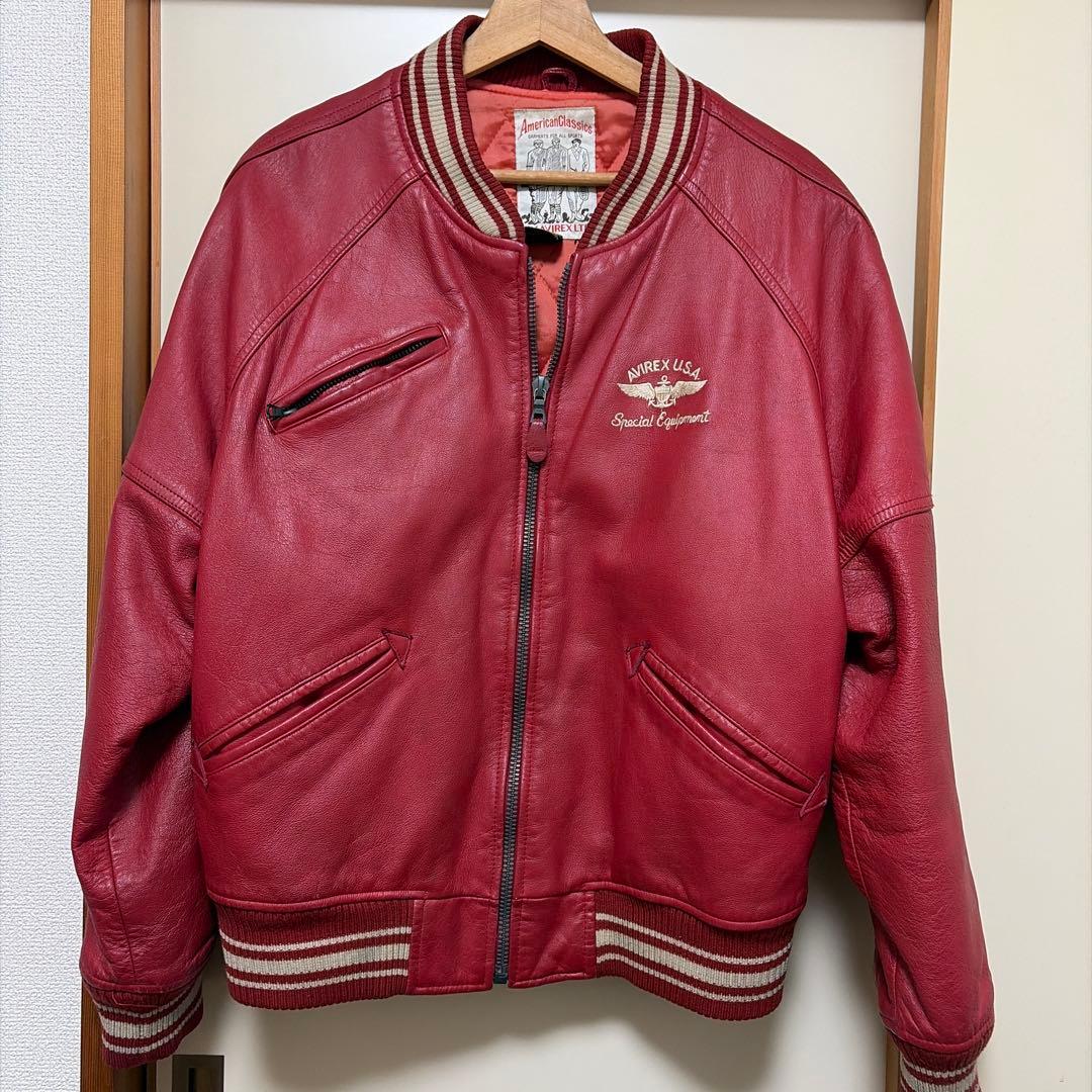 AVIREX U.S.A. 牛革ジャケット (M)