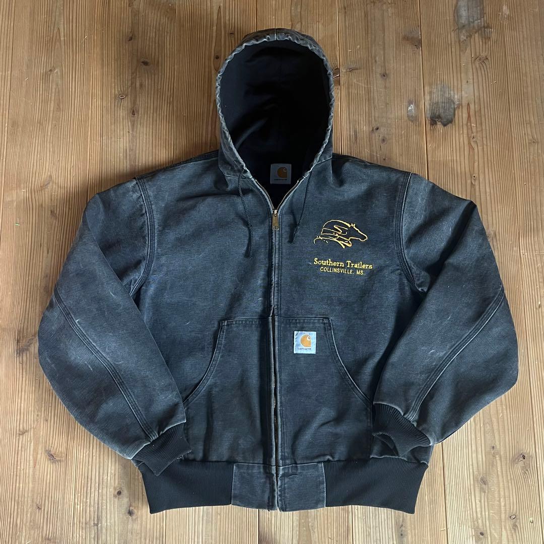 ちゃい カーハート アクティブ ジャケット ブラック 企業 S