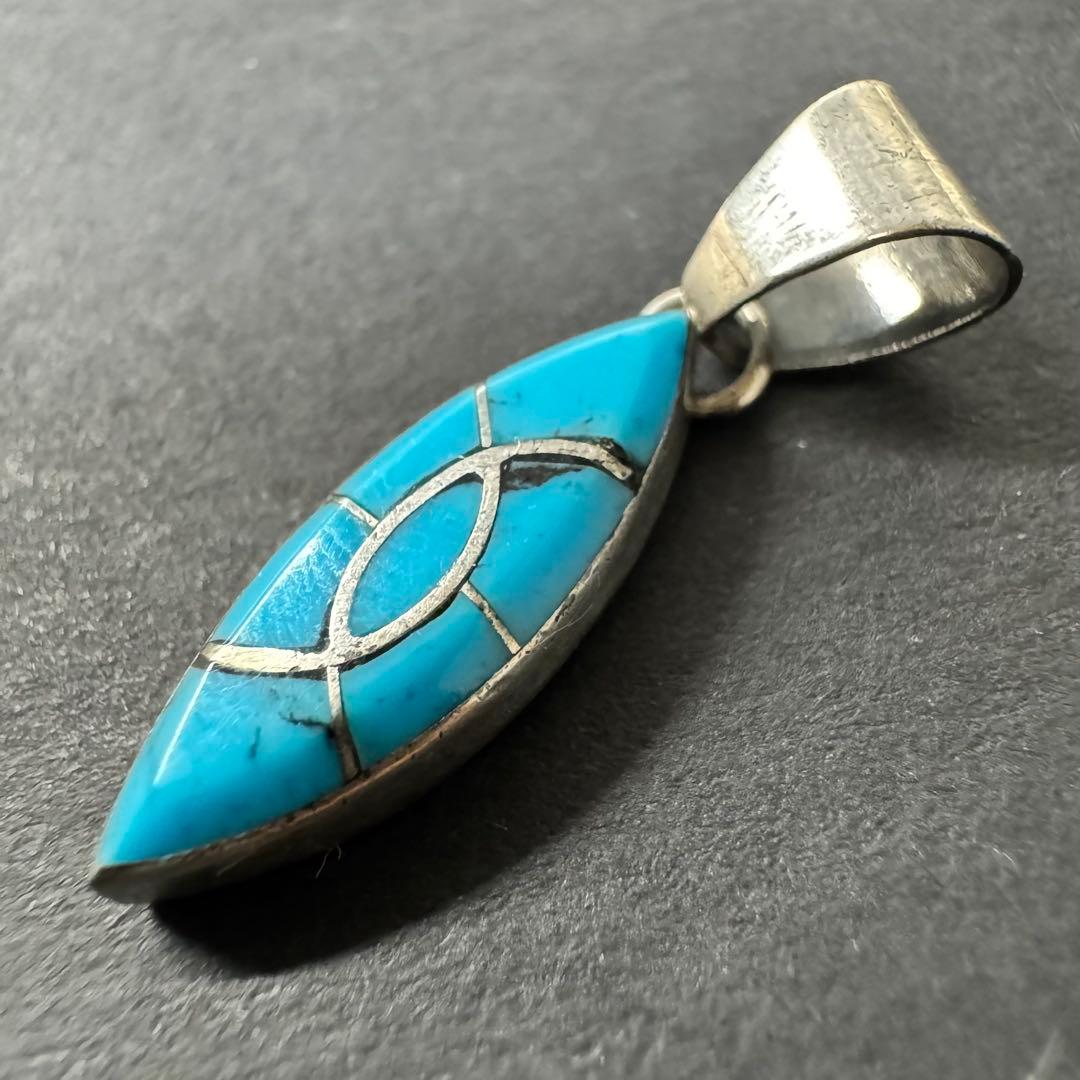 TT刻印 NAVAJO】ターコイズ インレイ ペンダントトップ - メルカリ