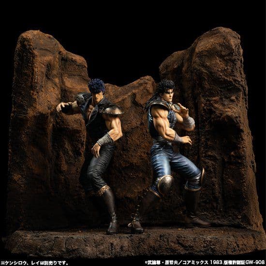 【SpiceSeed】北斗の拳　ケンシロウ＆レイ （黒髪）＆ジオラマセット
