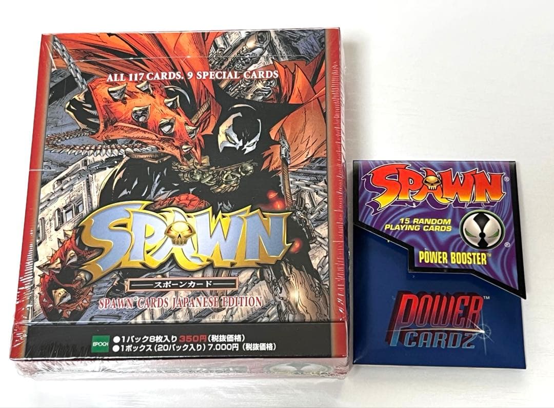 SPAWN CARDS BOX シュリンク未開封 エポック社 1998 オマケ付