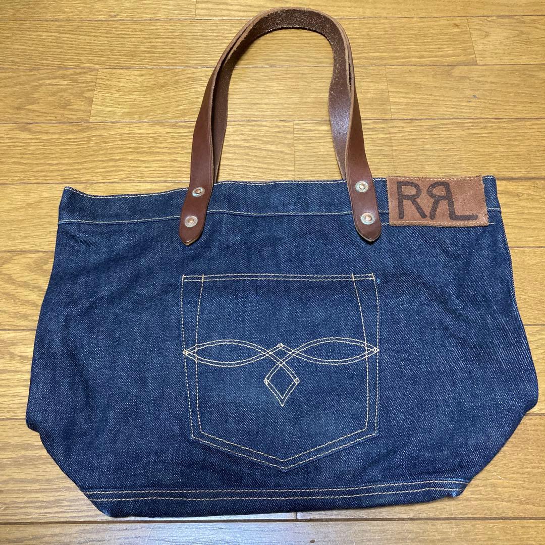 ひ*こ様 RRL トートバッグ デニム レザー