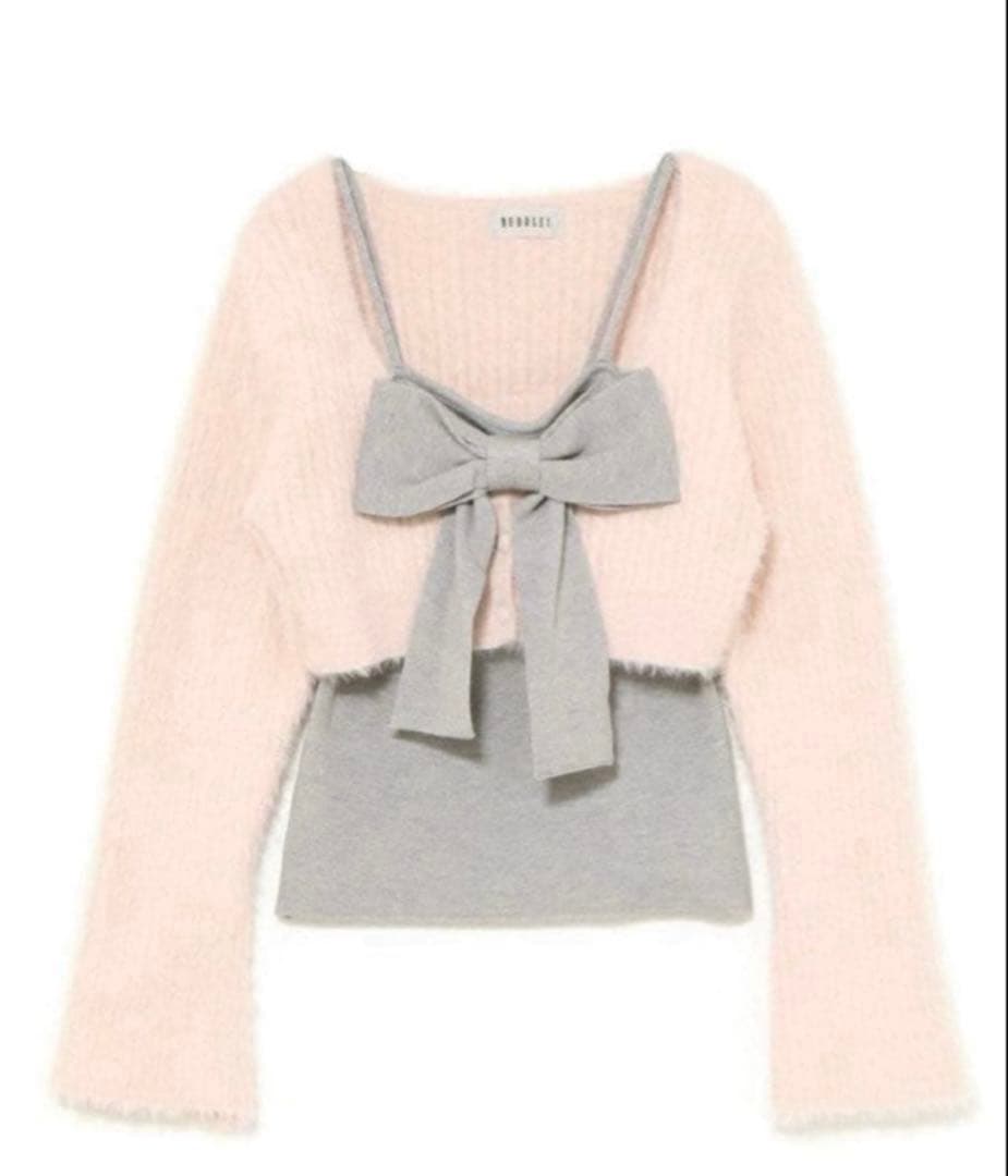 Bubbles バブルス リボンニットアンサンブル