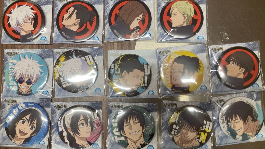 ジャンフェス2024 呪術廻戦 懐玉・玉折 システムサービス　14種セット 公式オンラインストア呪術廻戦 描き下ろしトレーディング缶バッジ 懐玉