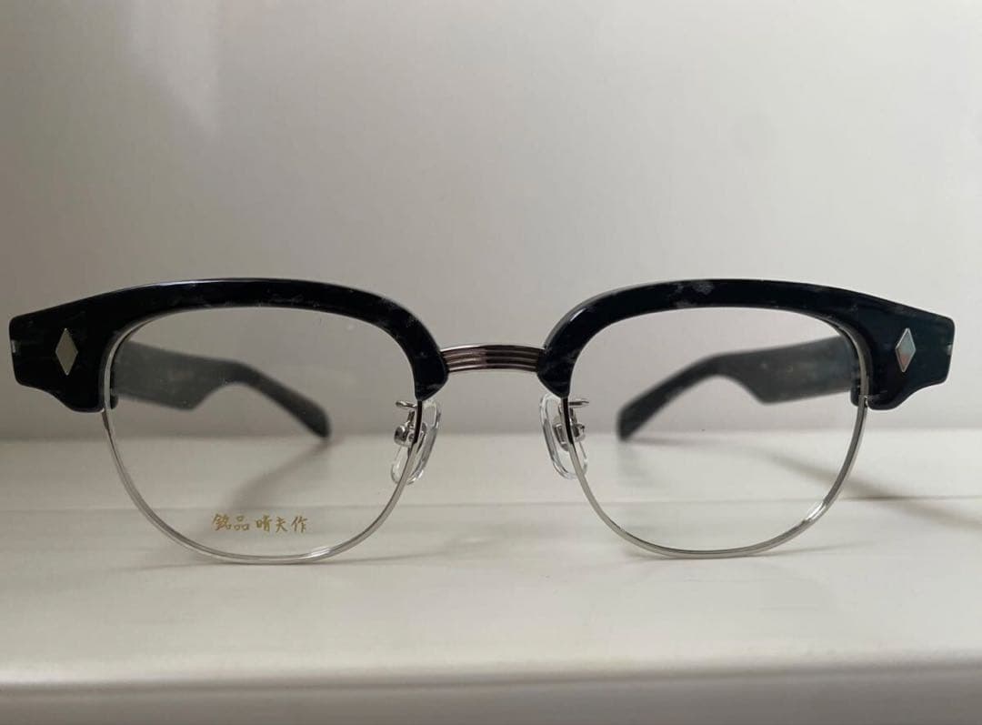 新品 日本製 銘品晴夫作 ME-300 C-2 ストーンME-300 完売続出】銘品晴夫作の話題沸騰中のサーモントメガネ「ME-300」を解説