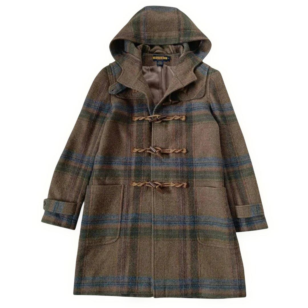 希少美品✨️ラルフローレン ラグビー ウール ダッフルコート チェック柄