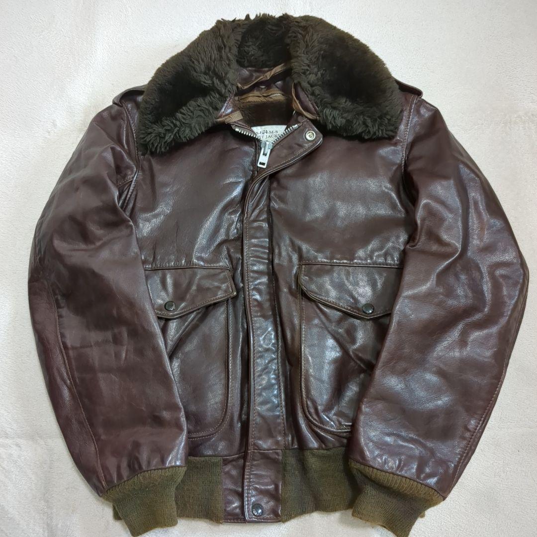 SCHOTT G-1 牛革 レザージャケット ボアライナー フライトジャケット Schott レザー フライト ジャケット XL~ ブラウン ショット ボア