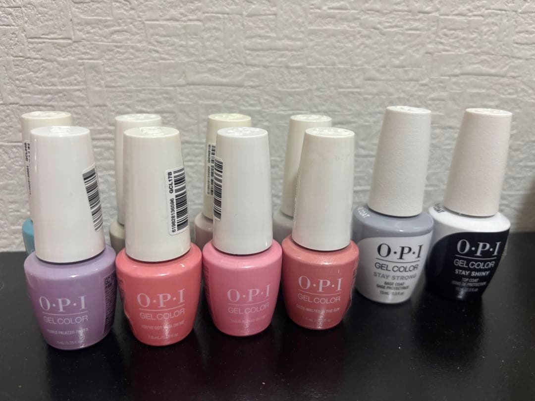 OPI GelColor ジェルネイル 8本 + ベースジェル + トップジェル