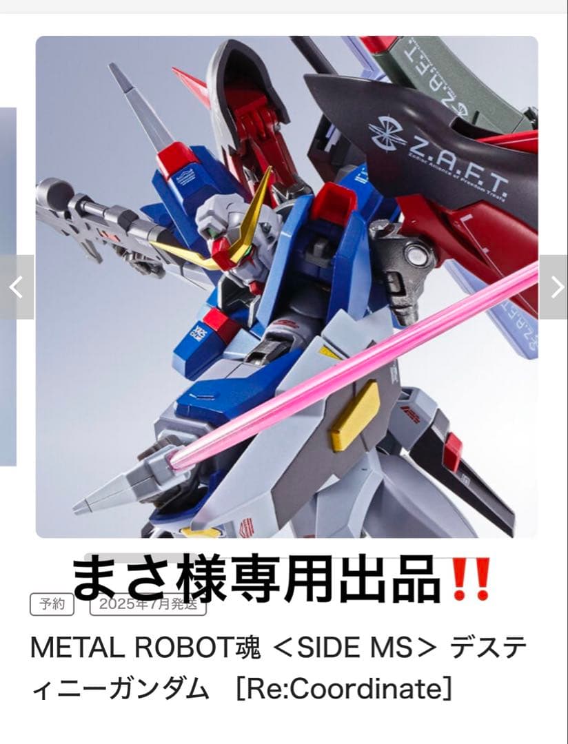 メタルロボット魂デズティニーガンダム＆光の翼セット(Re:Coordinate) METAL ROBOT魂 ＜SIDE MS＞ デスティニーガンダム［Re:Coordinate